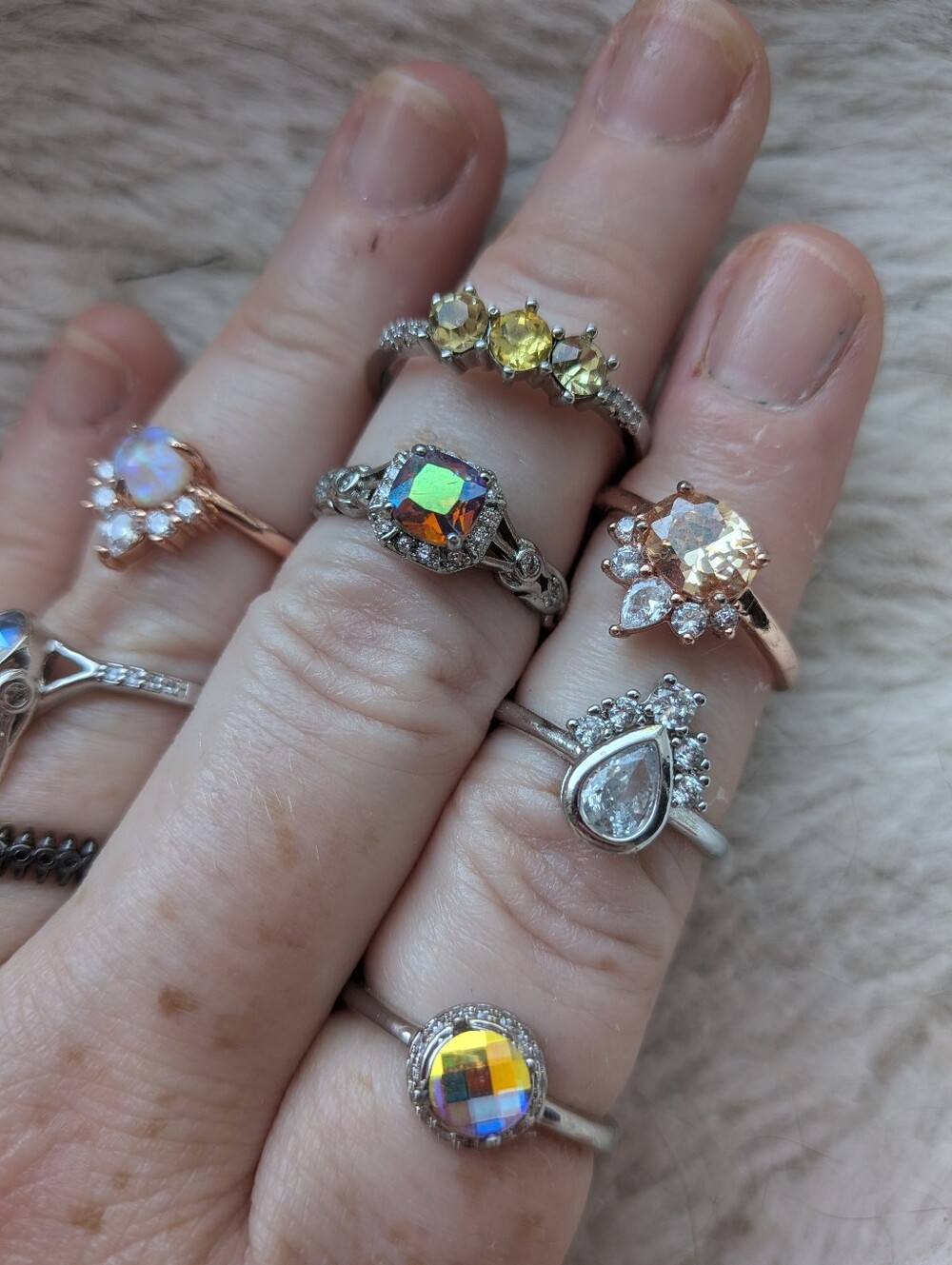 Lot Of Fragrant Jewels Rings - Picture 2 of 3